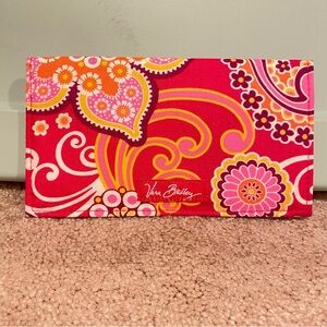 Vera Bradley Check Book Cover. “Raspberry Fizz”. NWT